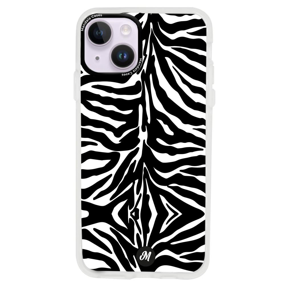 Cases para iphone 14 plus Minimal zebra - Mandala Cases