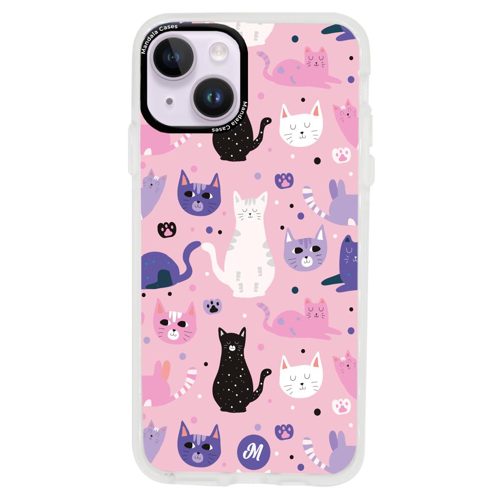 Cases para iphone 14 plus Cat case Remake - Mandala Cases