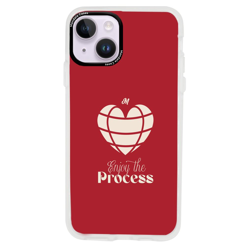 Cases para iphone 14 plus ENJOY THE PROCESS - Mandala Cases