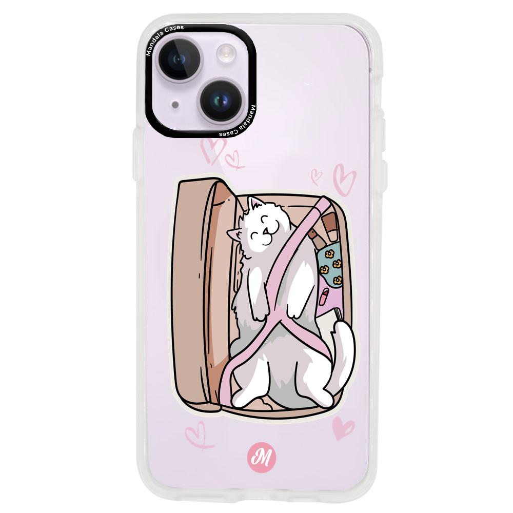 Cases para iphone 14 plus TRAVEL CAT - Mandala Cases