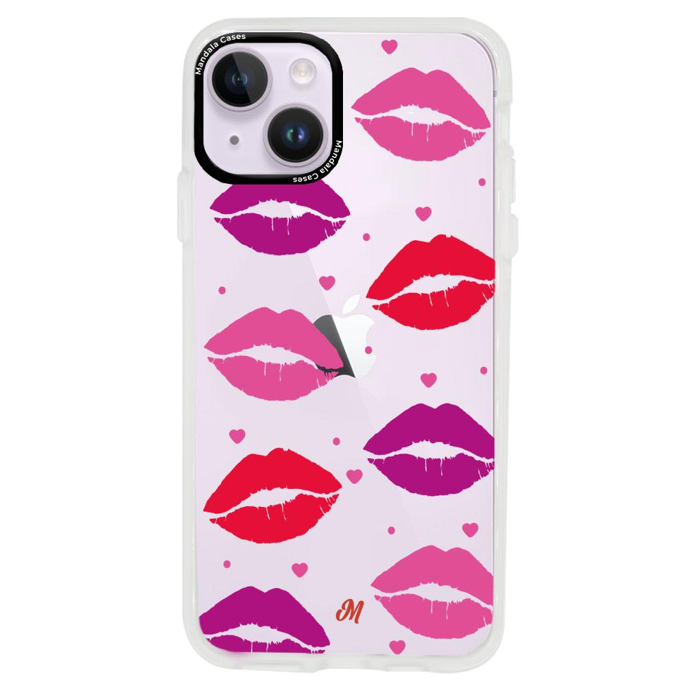 Cases para iphone 14 plus Kiss colors - Mandala Cases