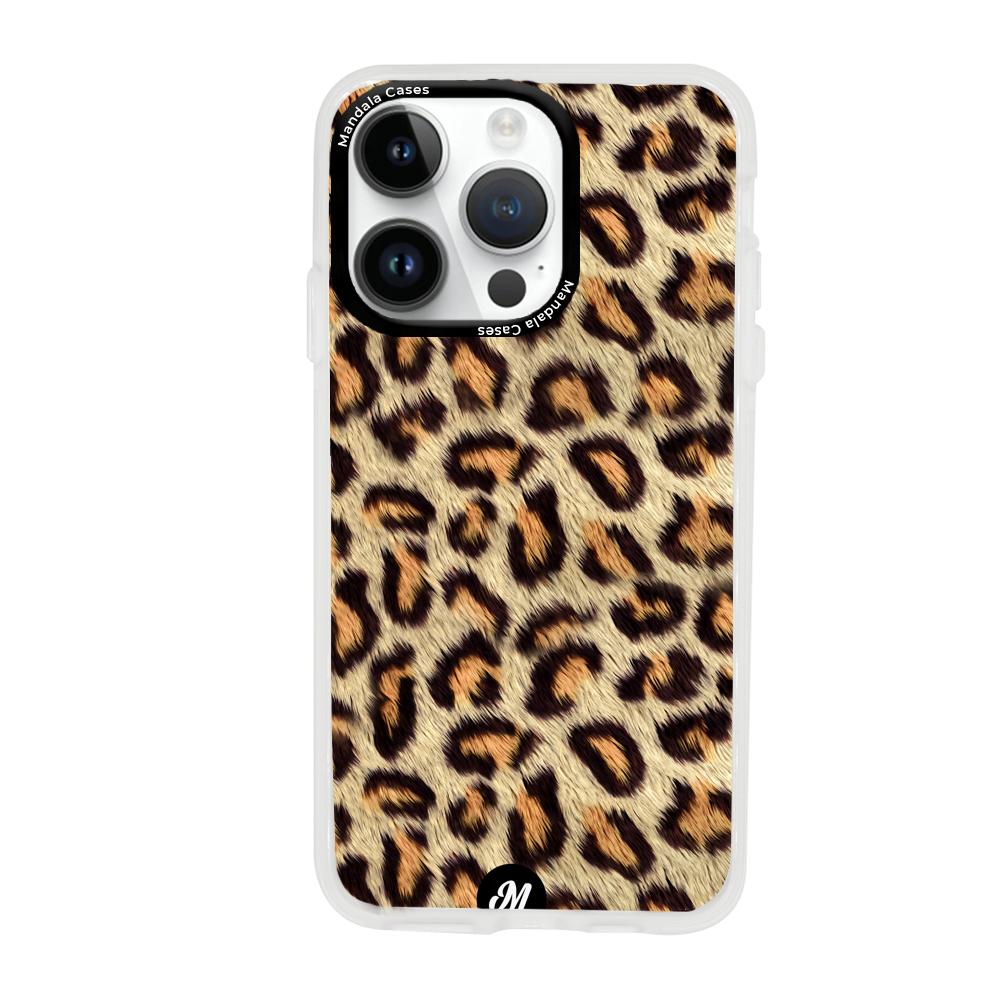 Funda Leopardo Peludo iPhone