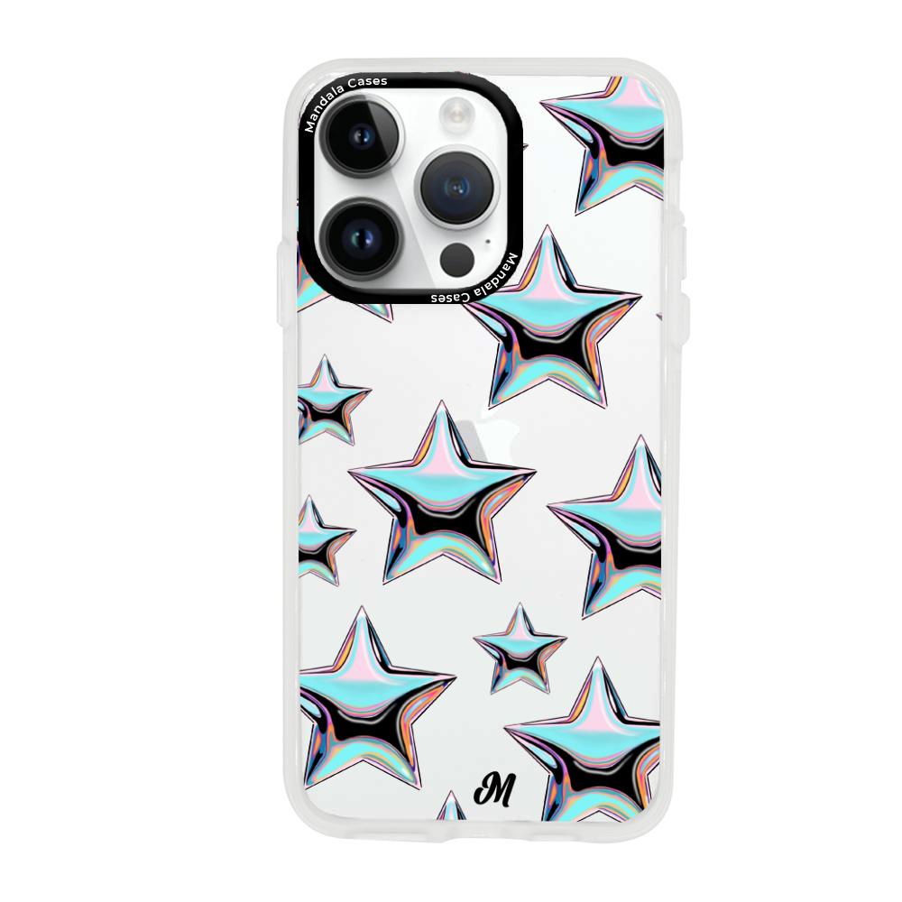 Case para iphone 14 pro max Estrellas tornasol  - Mandala Cases