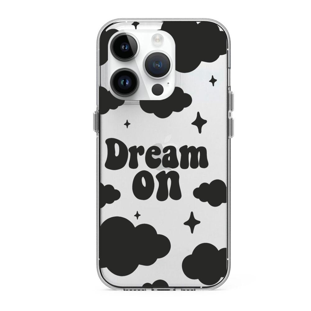 Case para iphone 14 pro max Dream on negro - Mandala Cases