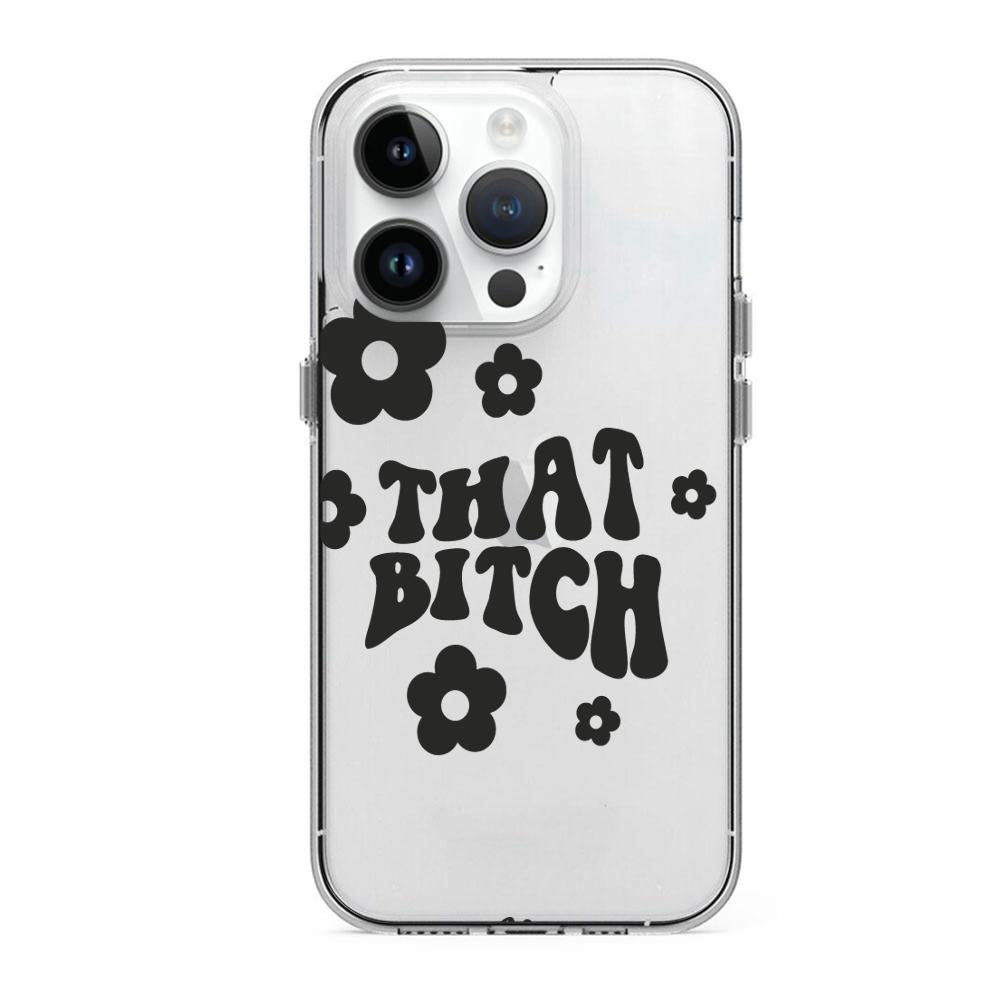 Case para iphone 14 pro max that bitch negro - Mandala Cases