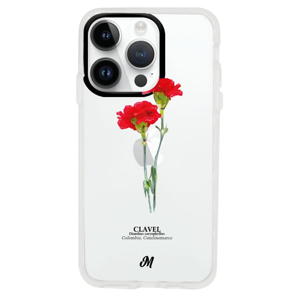 Case para iphone 14 pro max Claveles Rojos - Mandala Cases
