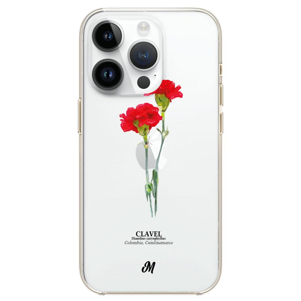 Case para iphone 14 pro max Claveles Rojos - Mandala Cases