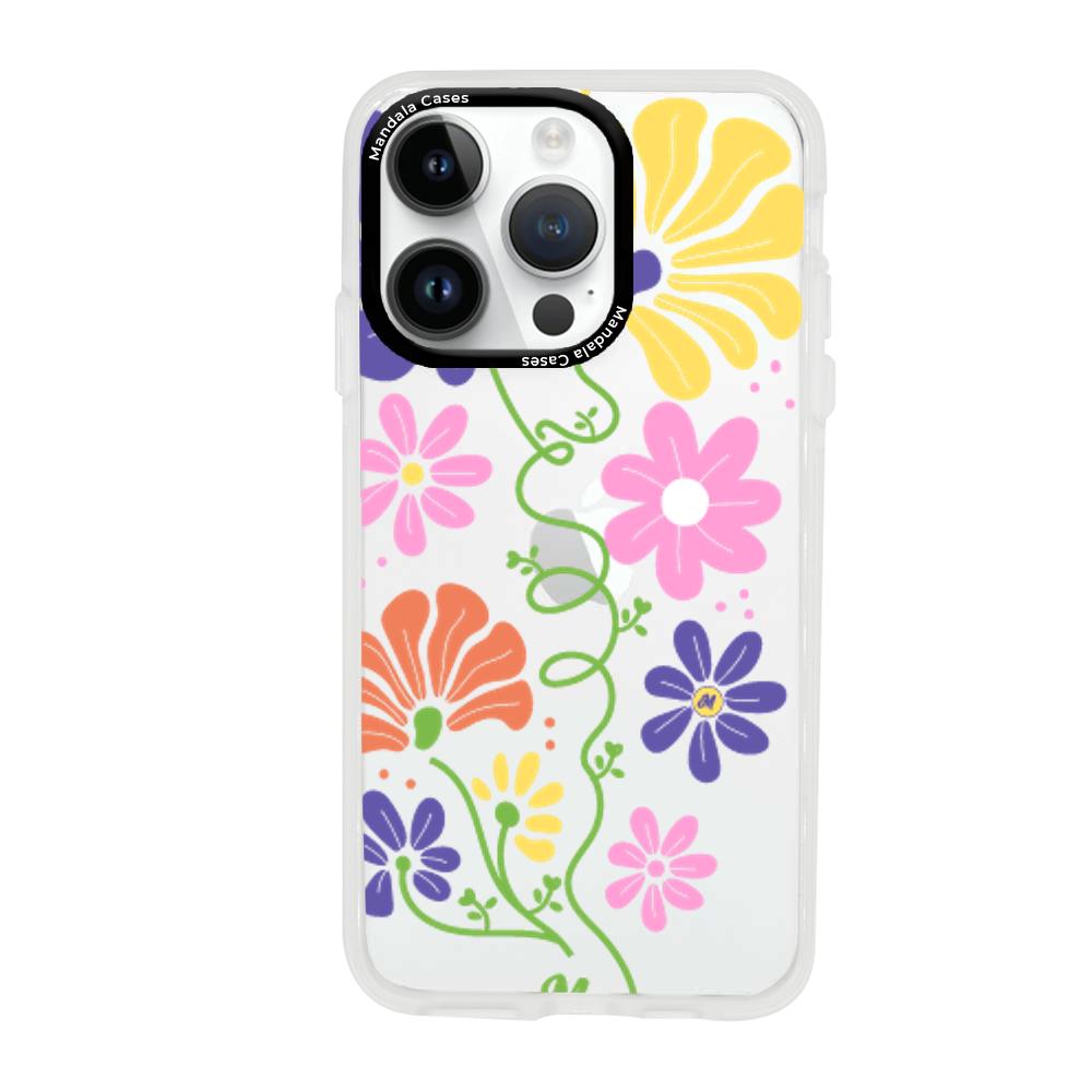 Case para iphone 14 pro max Flores abstractas - Mandala Cases