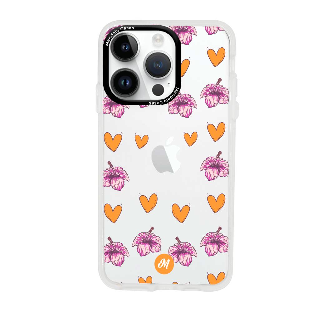 Cases para iphone 14 pro max Amor naranja - Mandala Cases