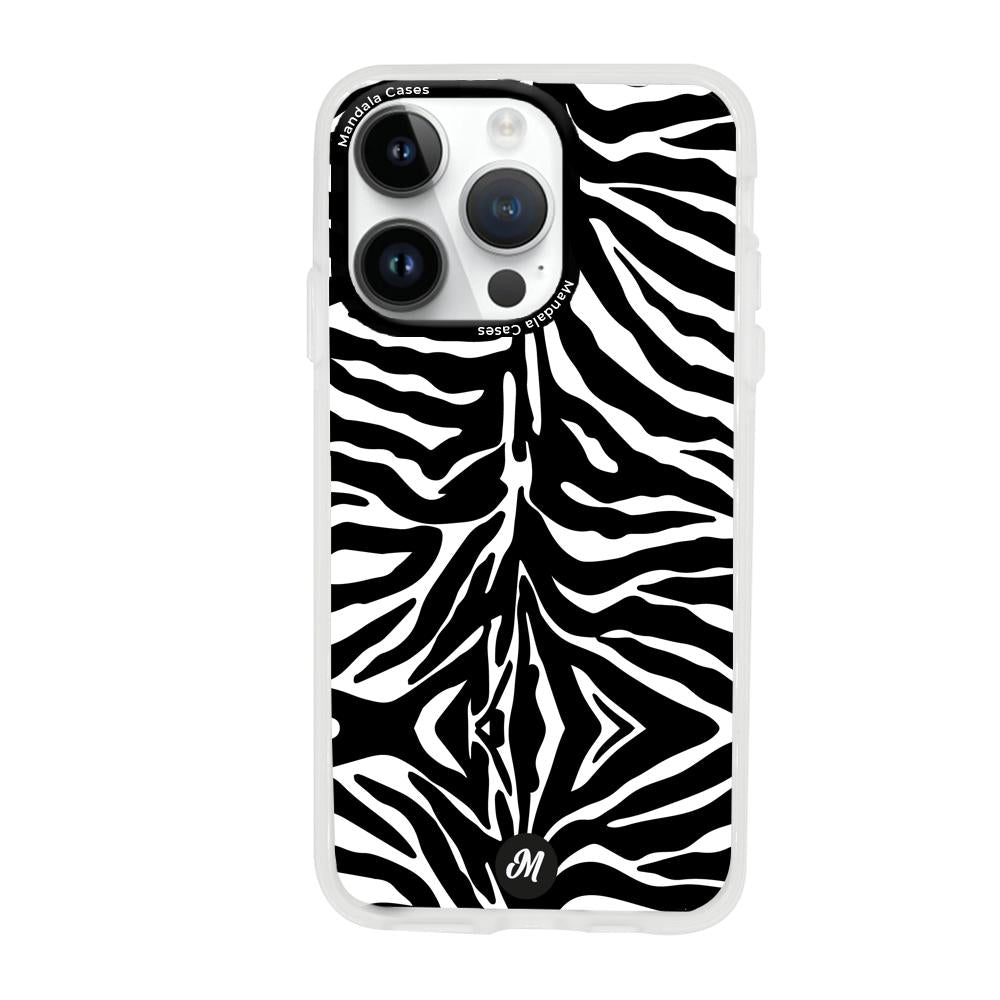 Cases para iphone 14 pro max Minimal zebra - Mandala Cases