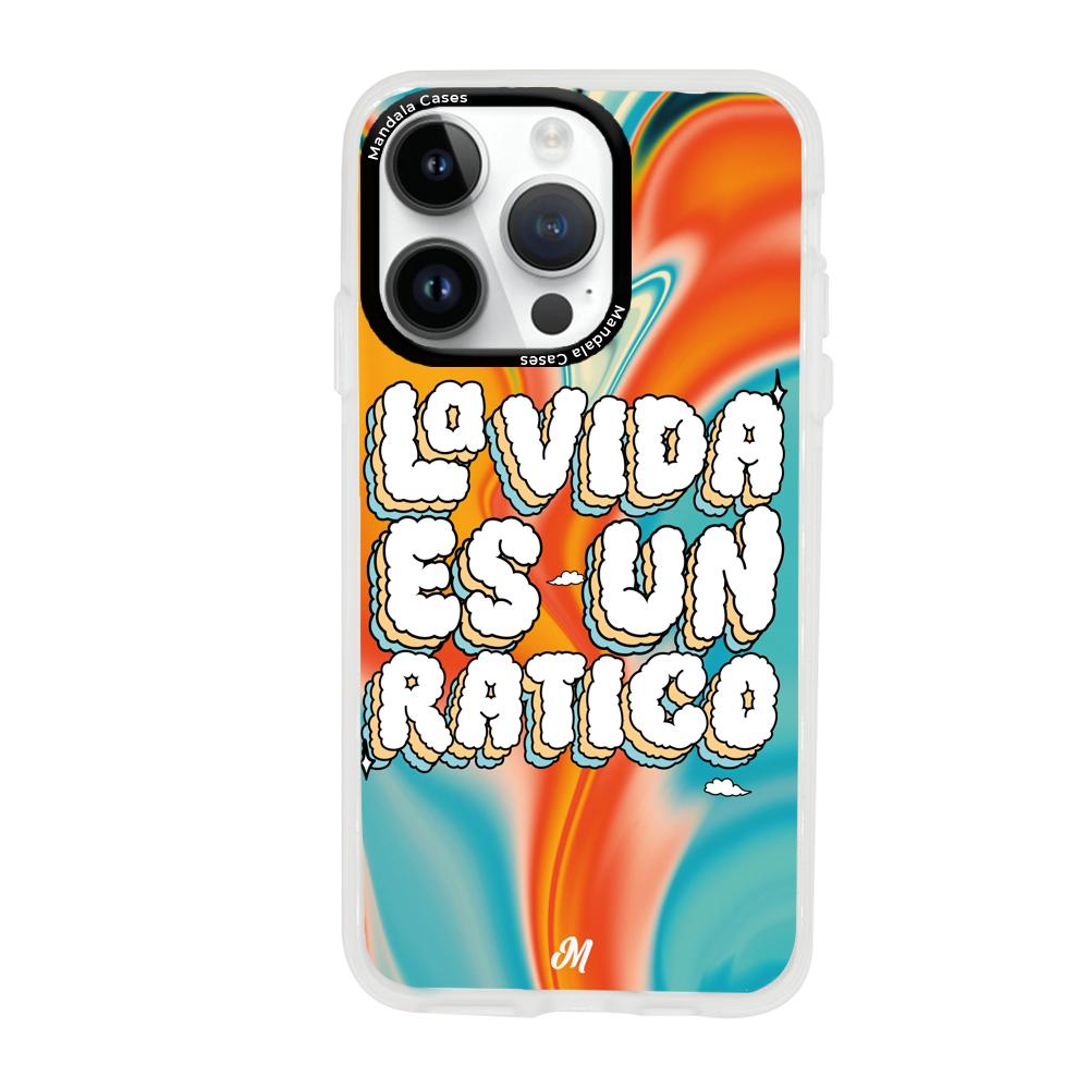 Cases para iphone 14 pro max LA VIDA ES UN RATICO - Mandala Cases