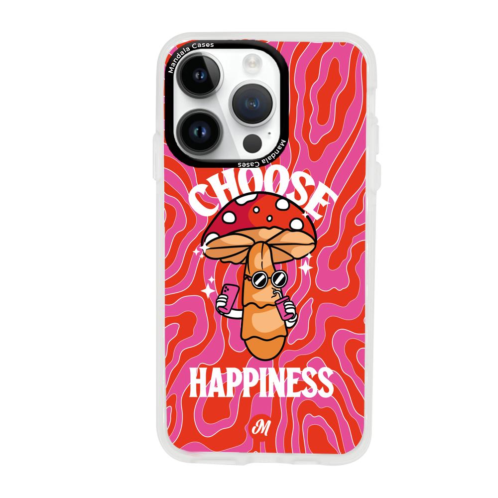 Cases para iphone 14 pro max Choose happiness - Mandala Cases