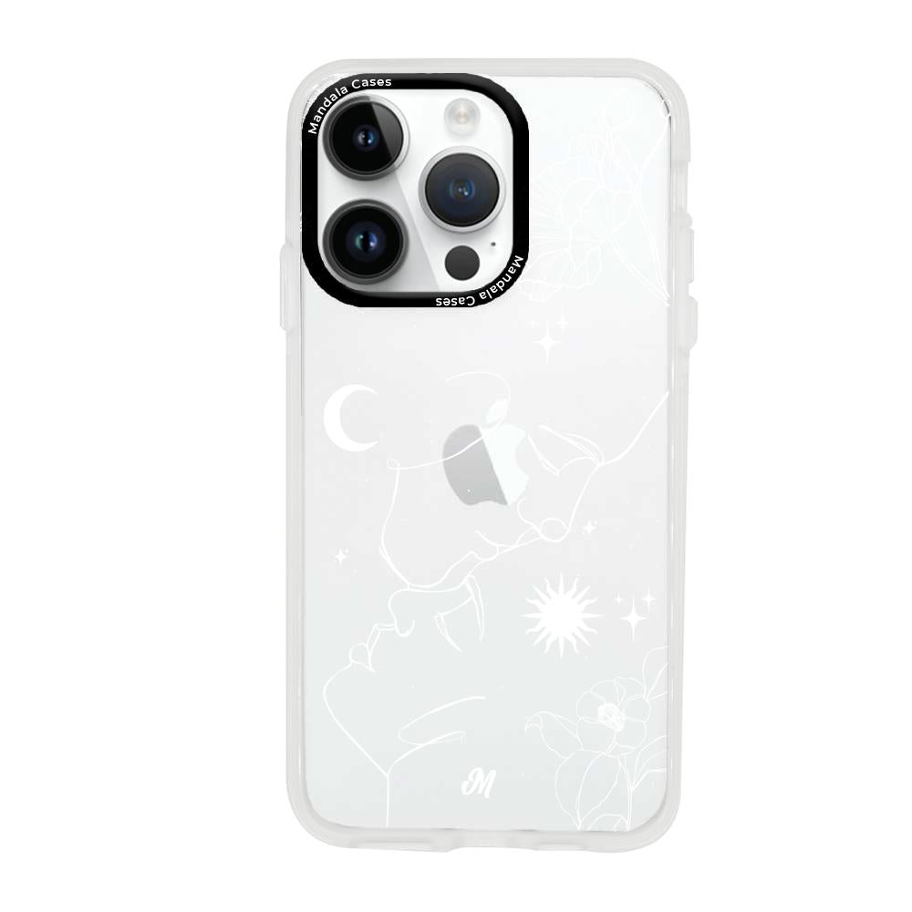 Cases para iphone 14 pro max Love Line White - Mandala Cases