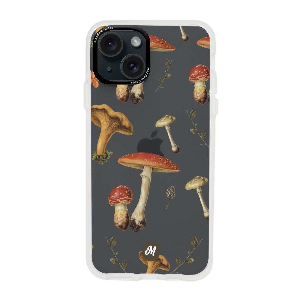 Cases para iphone 15 plus  Mushroom texture - Mandala Cases