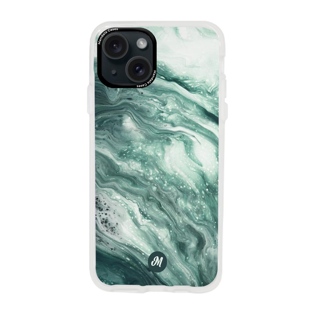 Cases para iphone 15 plus  liquid marble - Mandala Cases