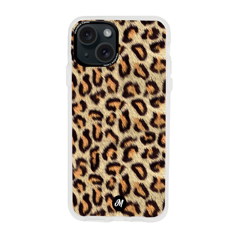 Cases para iphone 15 plus  Leopardo peludo - Mandala Cases