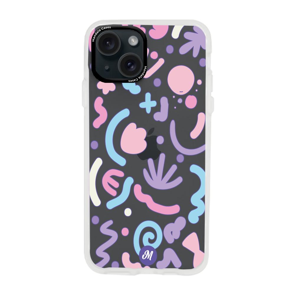 Cases para iphone 15 plus  Colorful Spots Remake - Mandala Cases