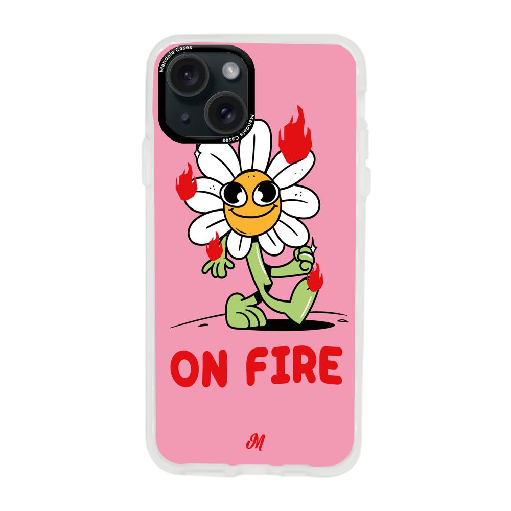 Cases para iphone 15 plus  ON FIRE - Mandala Cases