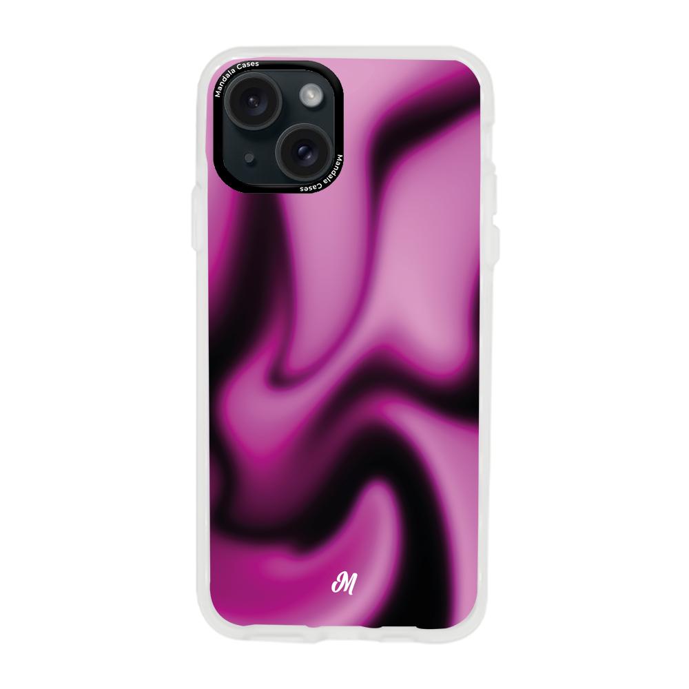 Cases para iphone 15 plus  Purple Ghost - Mandala Cases