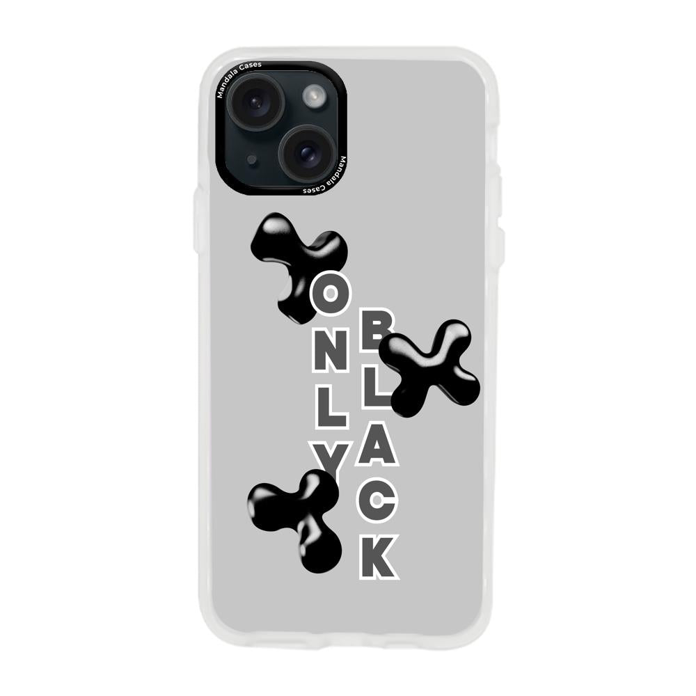 Cases para iphone 15 plus  ONLY BLACK - Mandala Cases