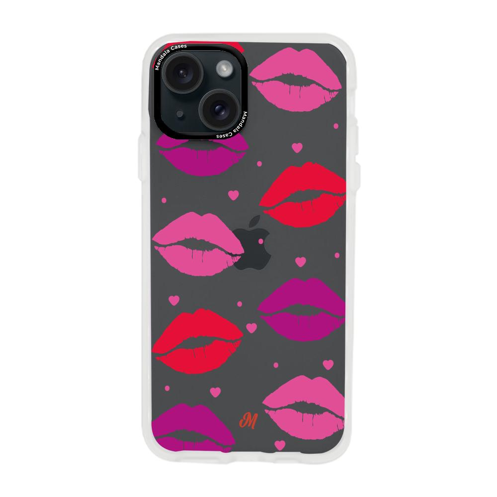 Cases para iphone 15 plus  Kiss colors - Mandala Cases