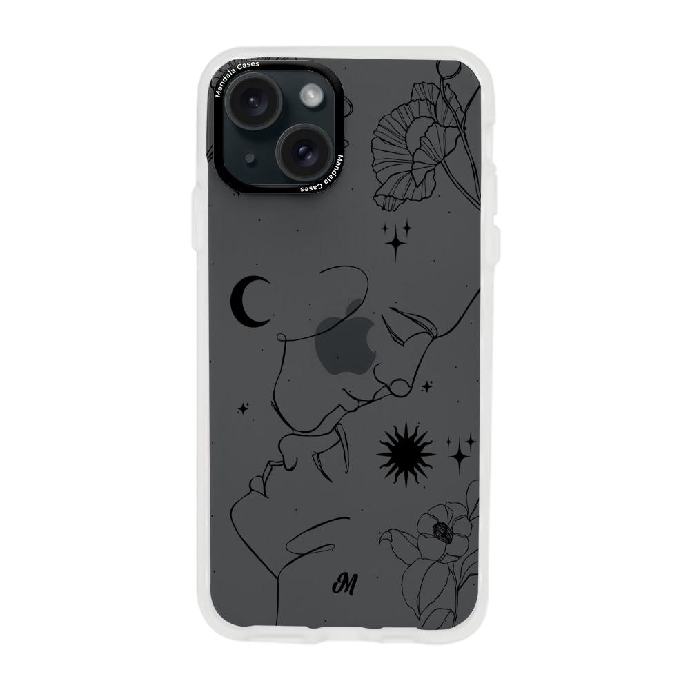 Cases para iphone 15 plus  Love Line Black - Mandala Cases