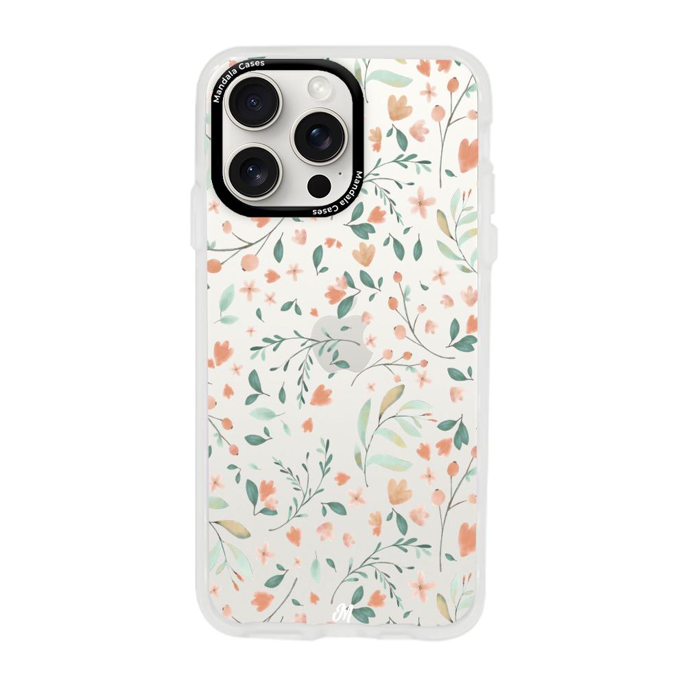 Cases para iphone 15 pro max Funda  flores delicadas - Mandala Cases