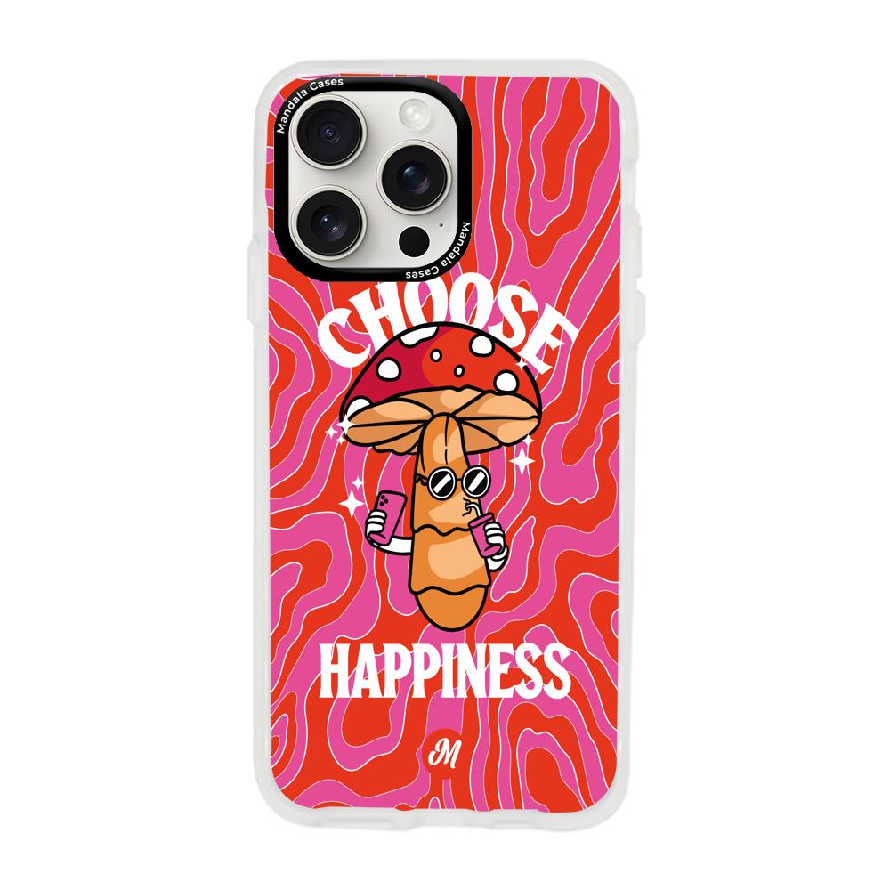 Cases para iphone 15 pro max Choose happiness - Mandala Cases