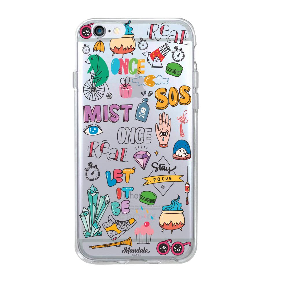 Case para iphone 6 / 6s Funda Mist Stickers - Mandala Cases