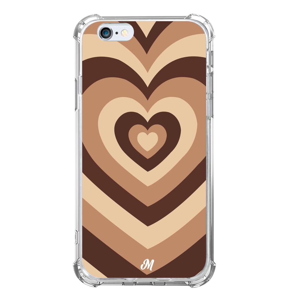 Case para iphone 6 / 6s Corazón café - Mandala Cases