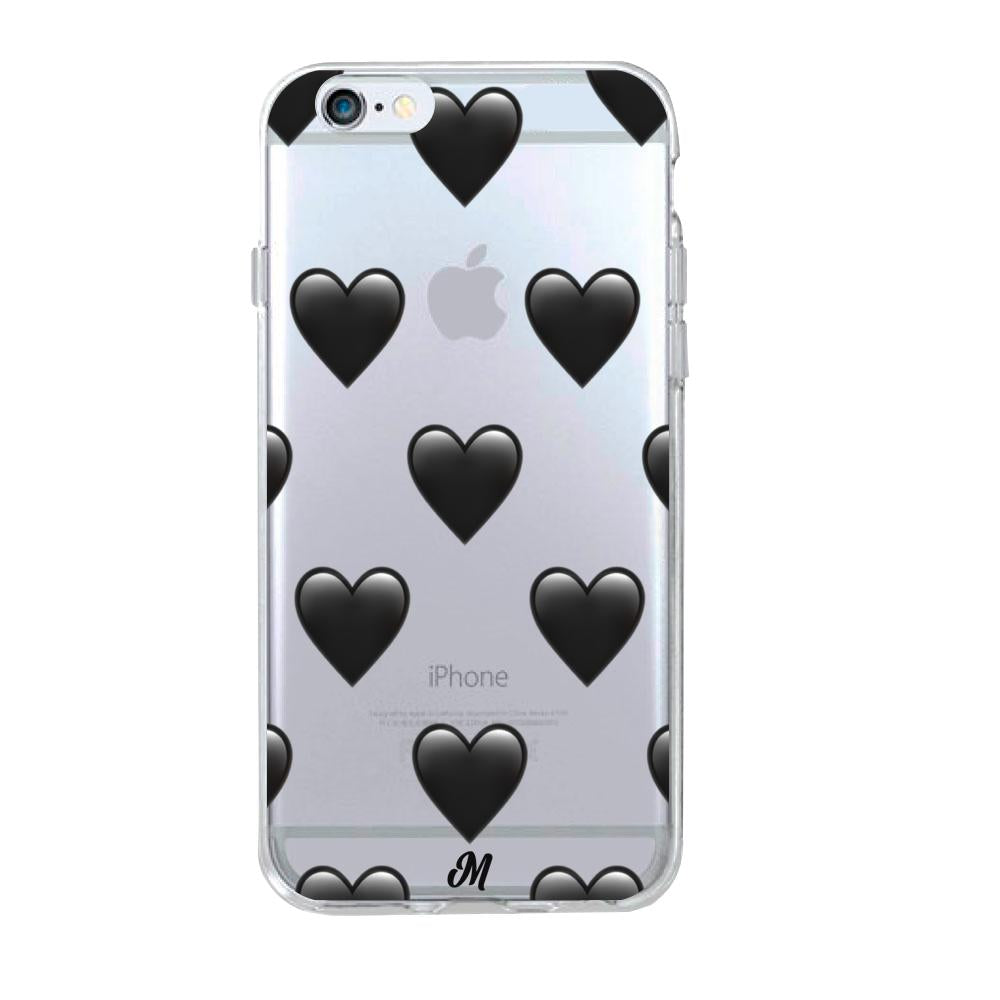 Case para iphone 6 / 6s de Corazón Negro - Mandala Cases