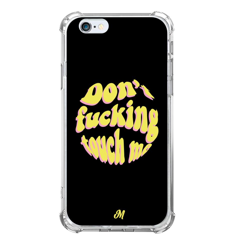 Case para iphone 6 / 6s Don't fucking touch me amarillo - Mandala Cases