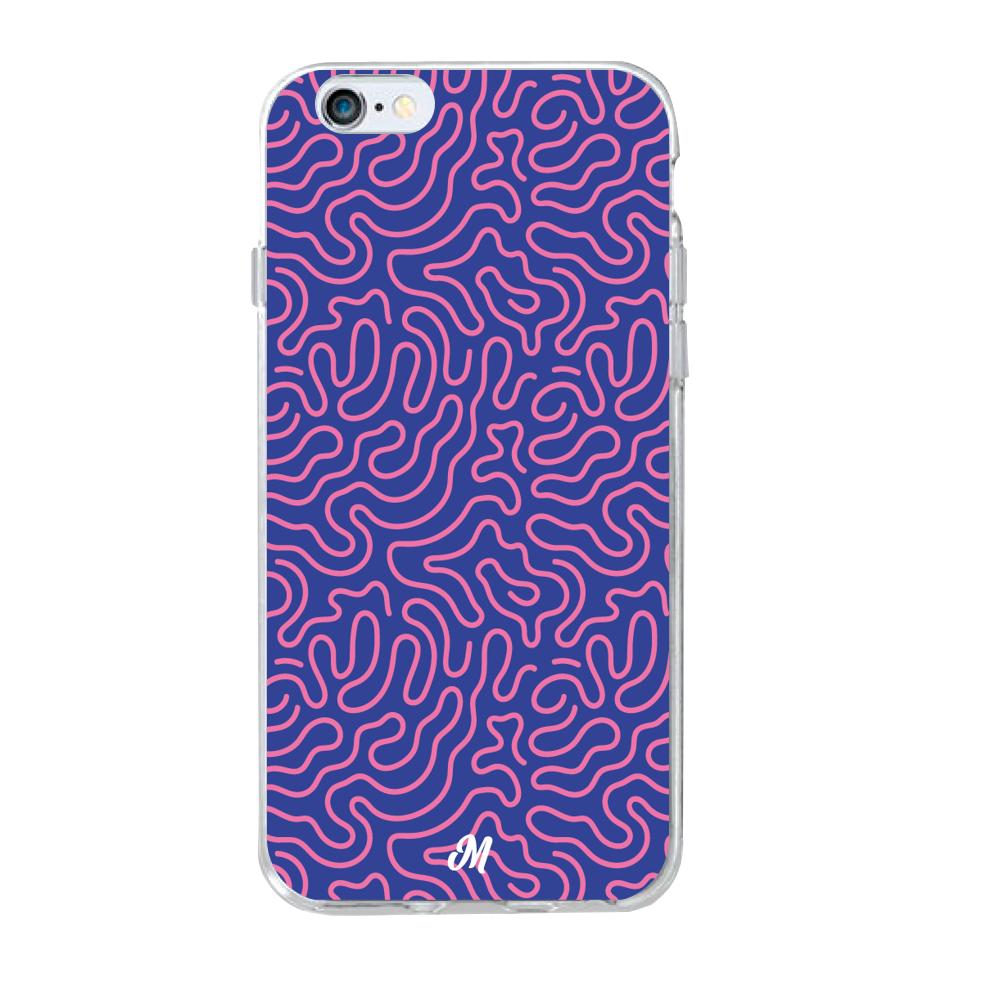 Case para iphone 6 / 6s Pink crazy lines - Mandala Cases