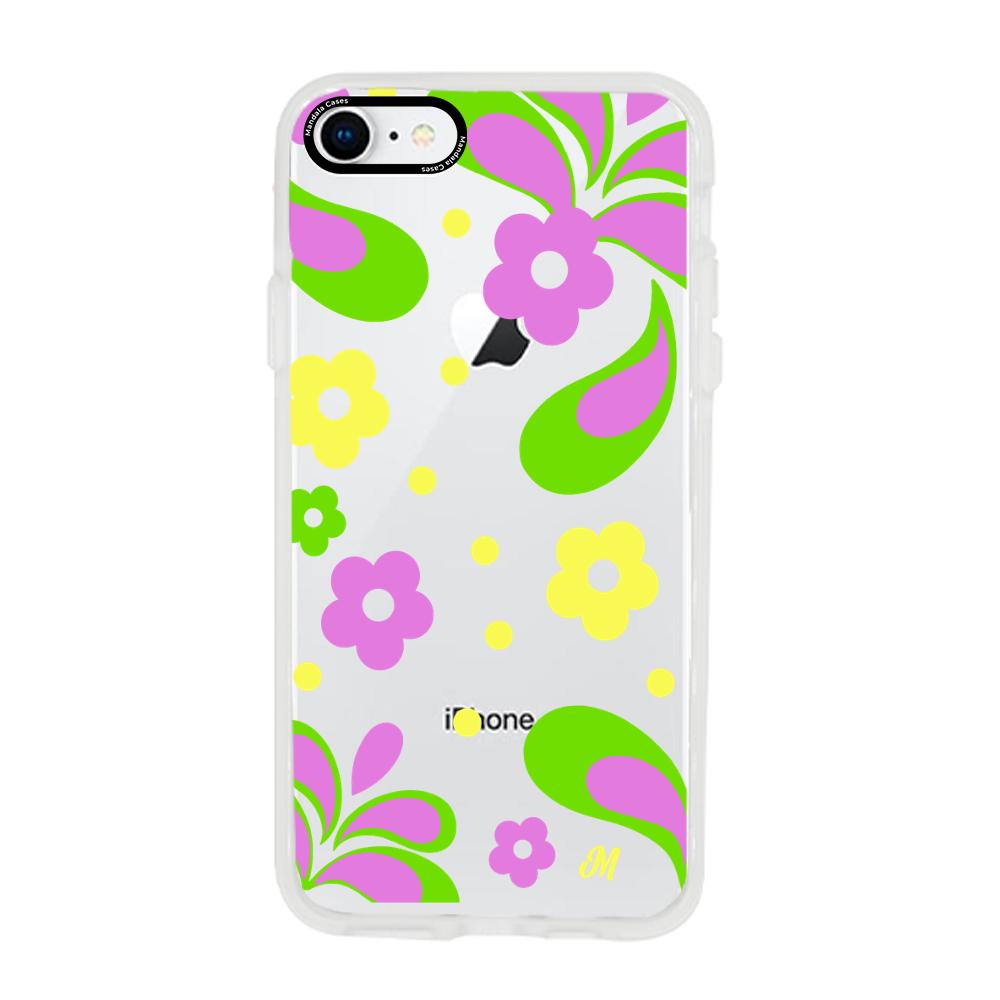 Case para iphone 6 / 6s Flores moradas aesthetic - Mandala Cases