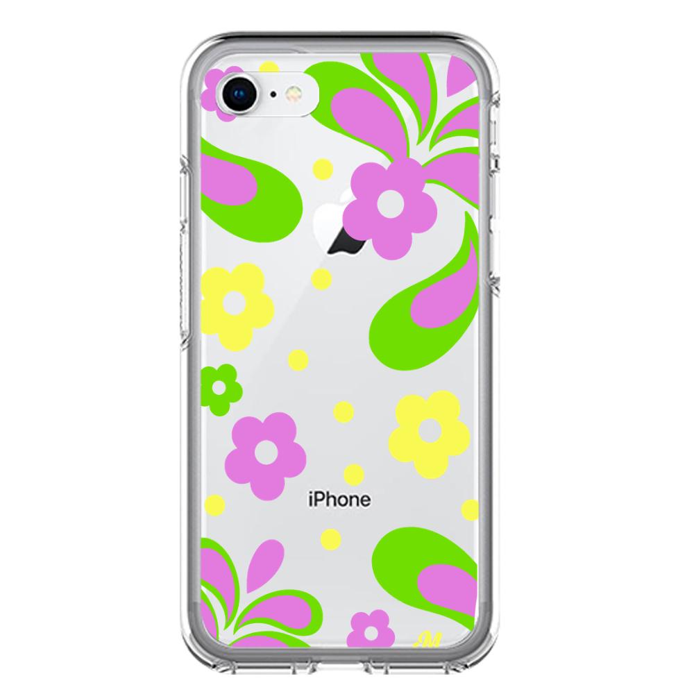 Case para iphone 6 / 6s Flores moradas aesthetic - Mandala Cases