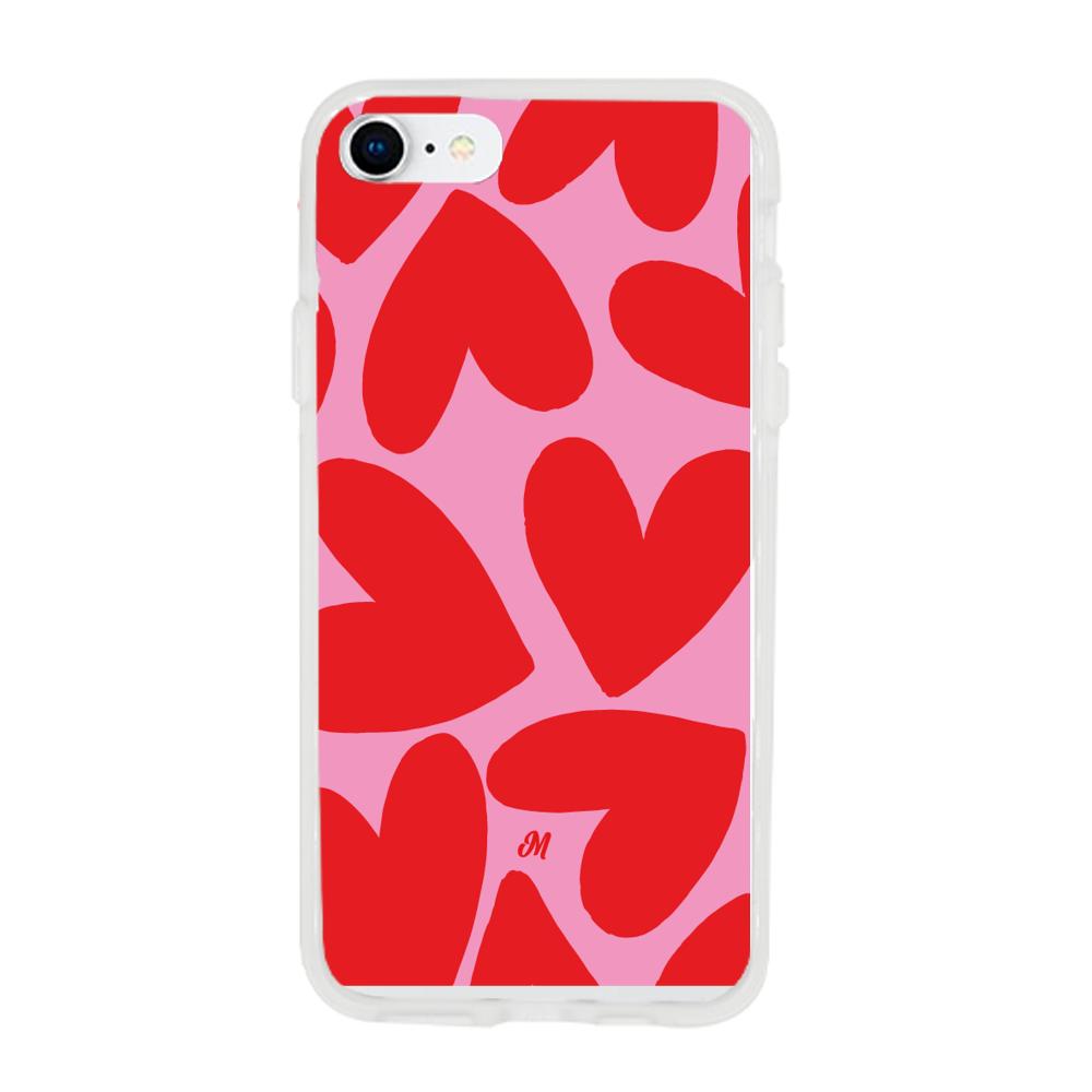 Case para iphone 6 / 6s Red Hearts - Mandala Cases