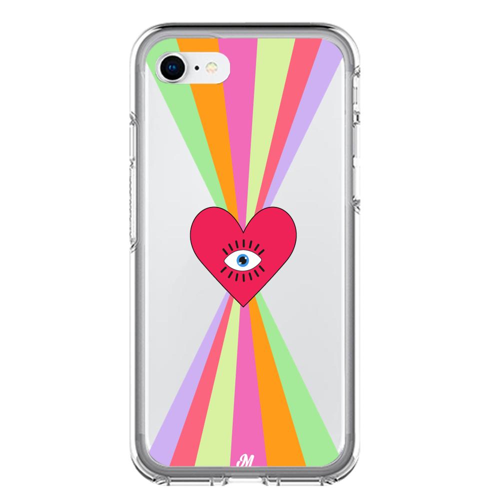 Case para iphone 6 / 6s Corazon arcoiris - Mandala Cases