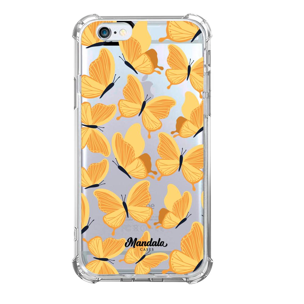 Estuches para iphone 6 / 6s - Yellow Butterflies Case  - Mandala Cases