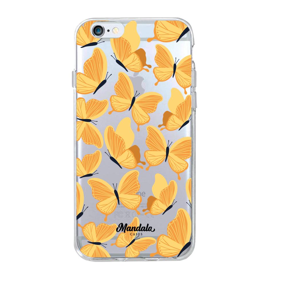 Estuches para iphone 6 / 6s - Yellow Butterflies Case  - Mandala Cases