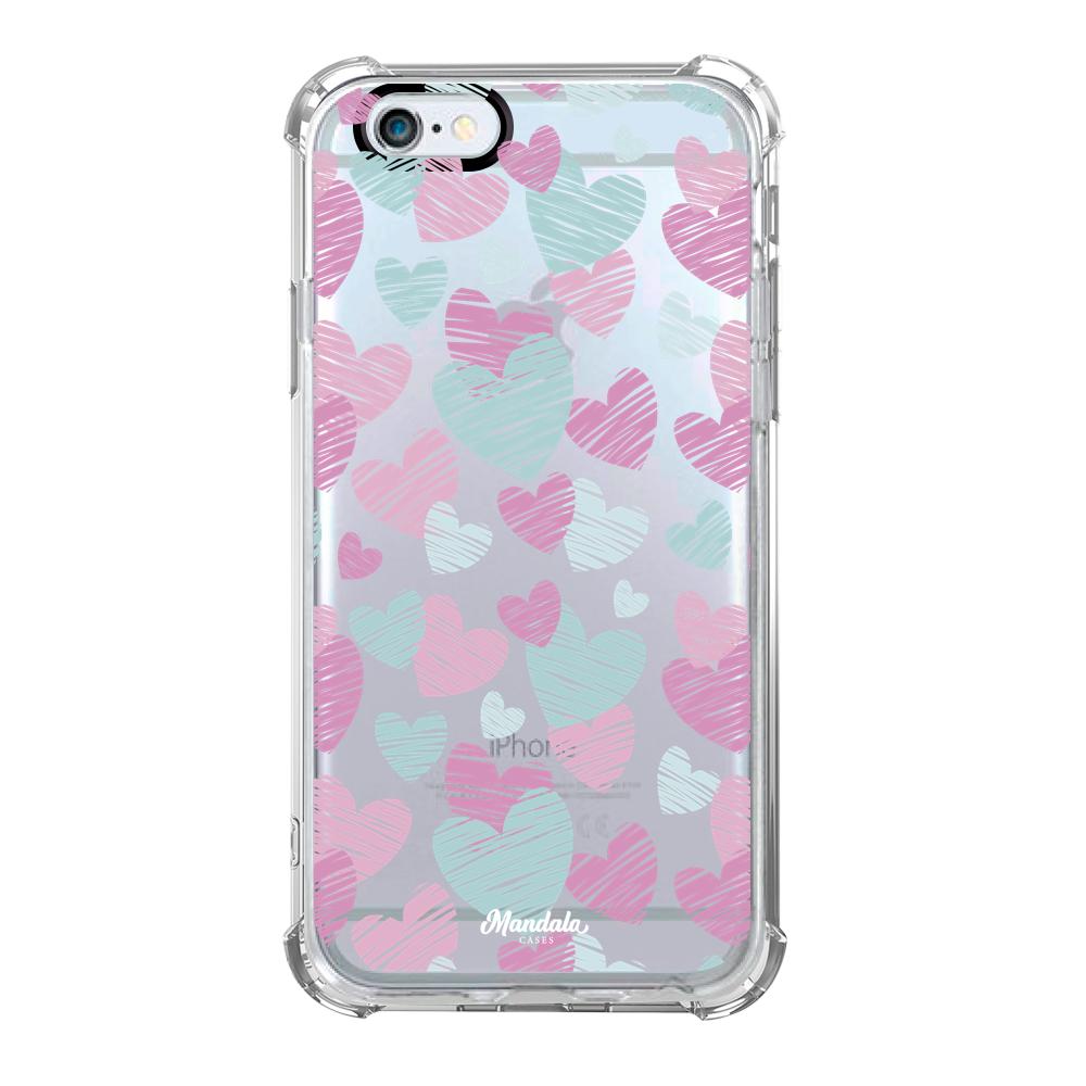 Case para iphone 6 plus Funda Corazones Delicados - Mandala Cases