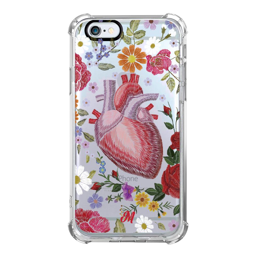 Case para iphone 6 plus Funda Corazón con Flores - Mandala Cases