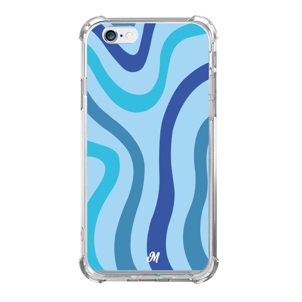 Case para iphone 6 plus Líneas Azules - Mandala Cases
