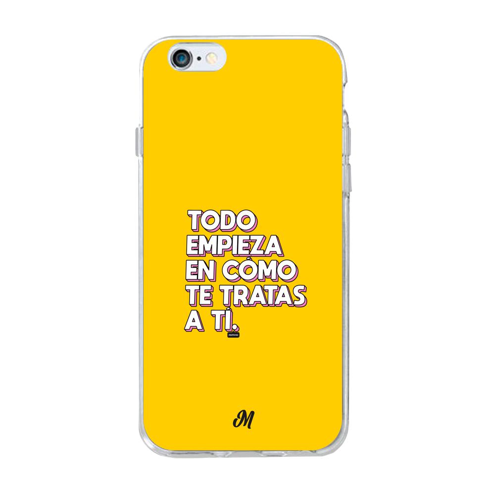 Estuches para iphone 6 plus - Empieza por ti Yellow Case  - Mandala Cases