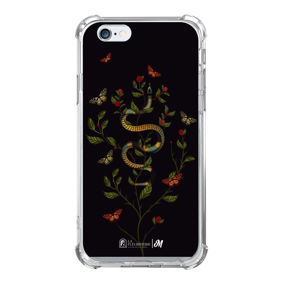 Case para iphone 6 plus Sanke Flowers Negra - Mandala Cases