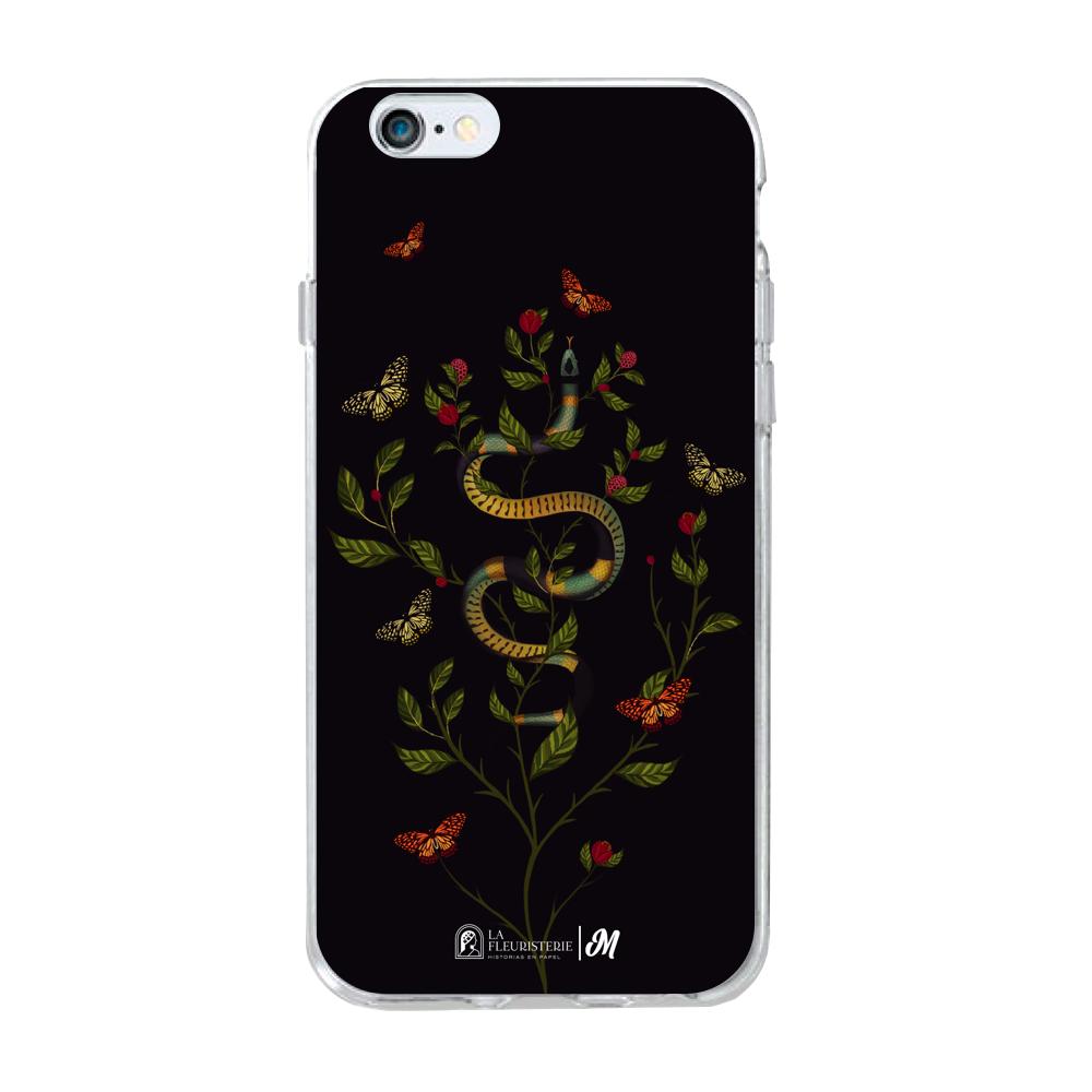 Case para iphone 6 plus Sanke Flowers Negra - Mandala Cases