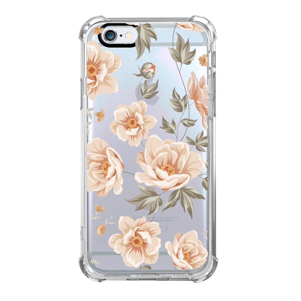 Case para iphone 6 plus de Flores Beige - Mandala Cases