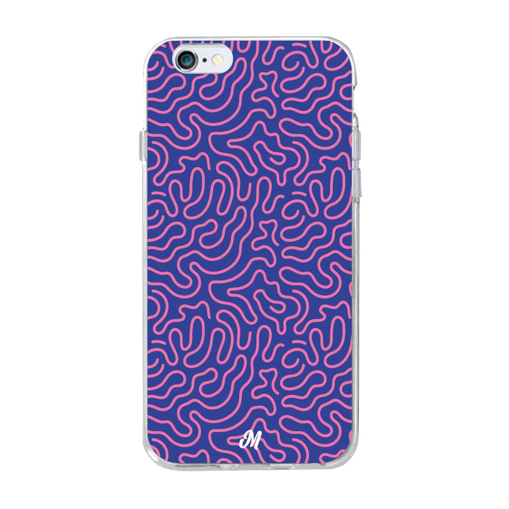 Case para iphone 6 plus Pink crazy lines - Mandala Cases