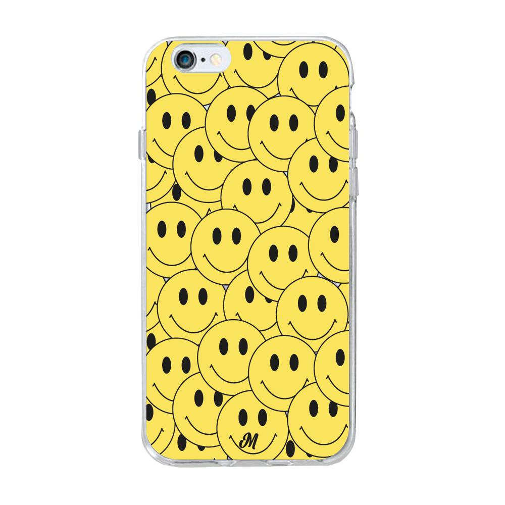 Case para iphone 6 plus Yellow happy faces - Mandala Cases