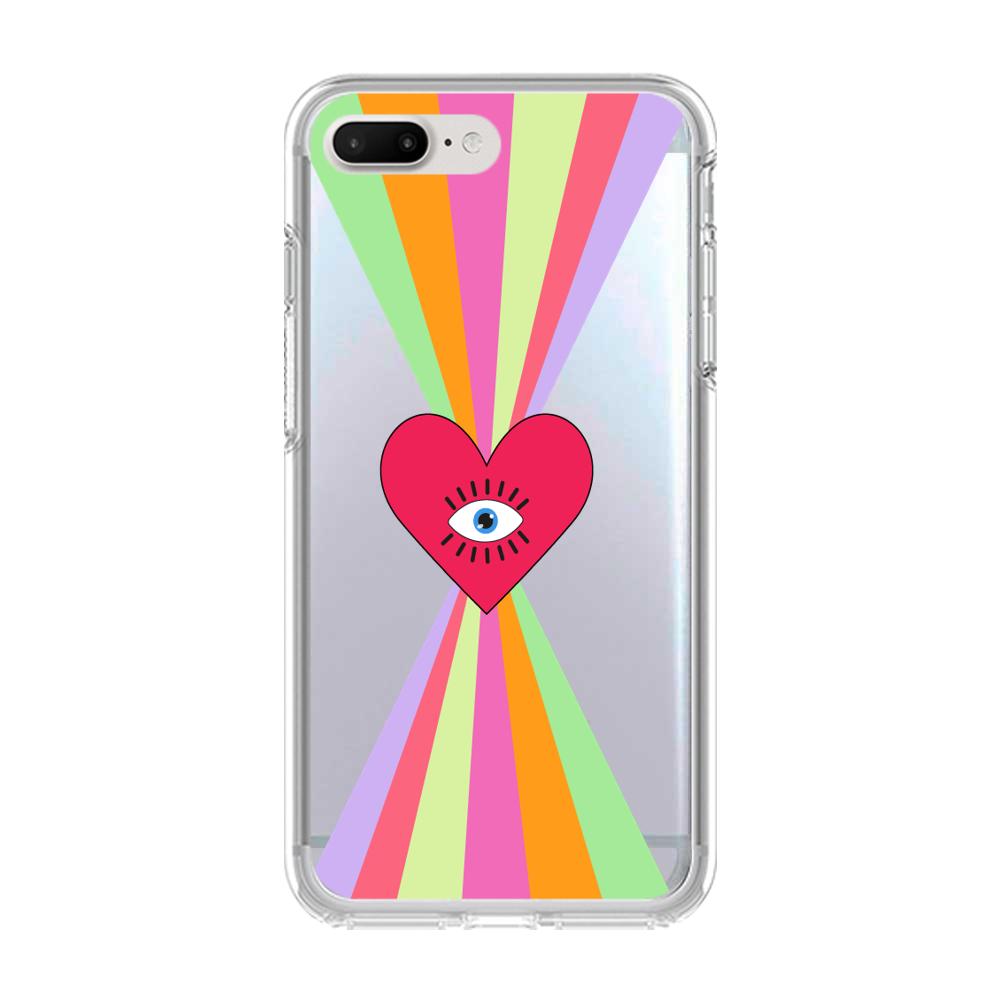 Case para iphone 6 plus Corazon arcoiris - Mandala Cases