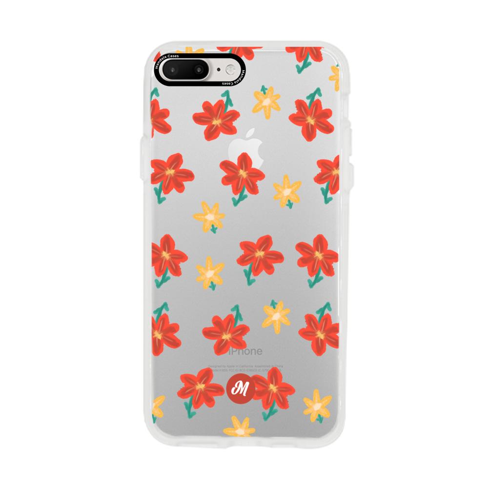 Cases para iphone 6 plus RED FLOWERS - Mandala Cases